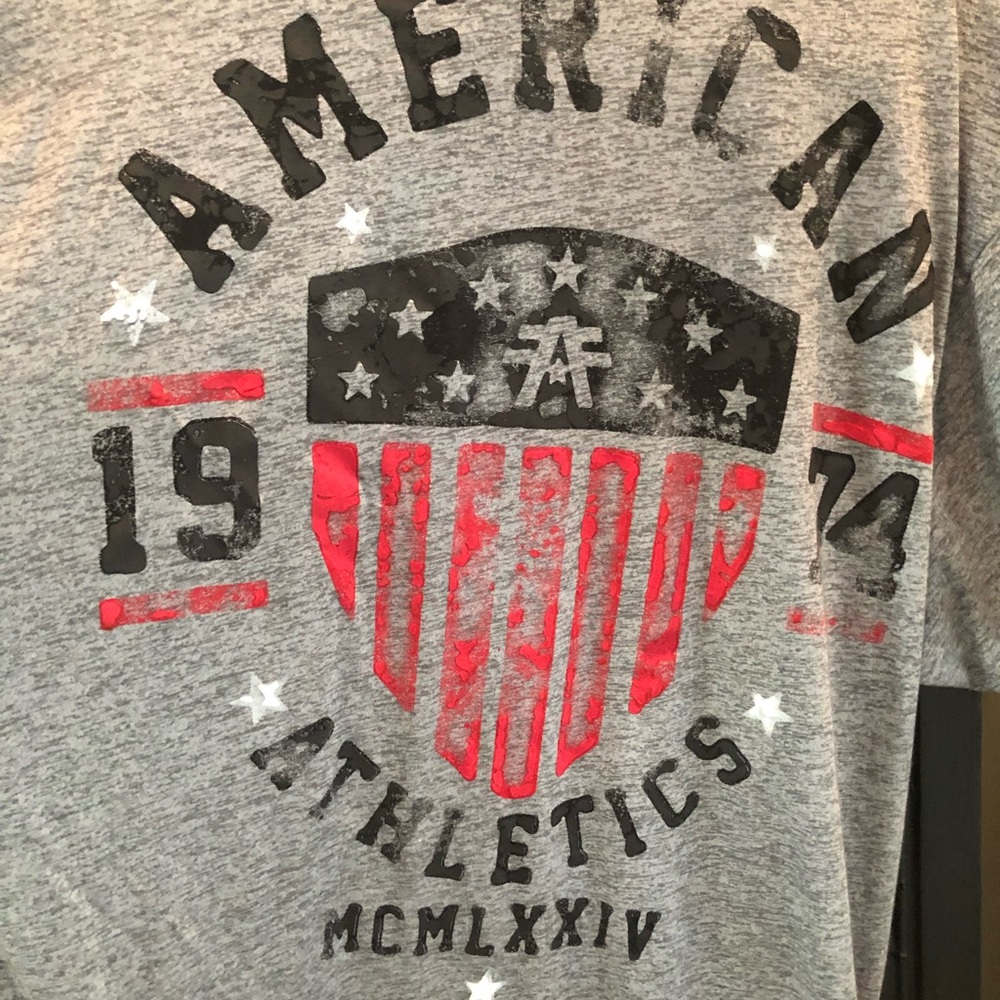 American Fighter Gray T-Shirt with Black Accents